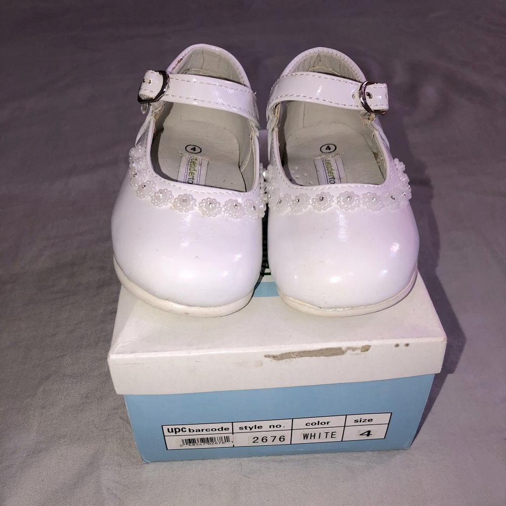 Brand new in the box White dress shoes
